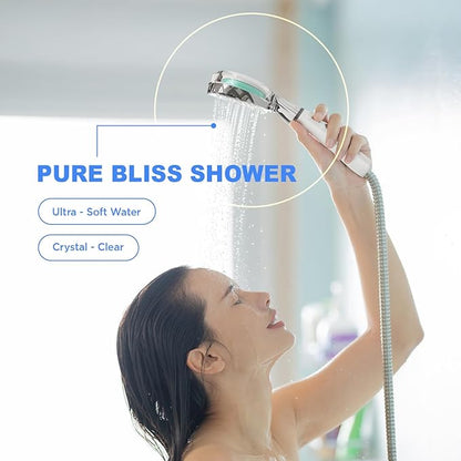 DAILY CHAE Replacement Shower Filter – Refill for Handheld Shower Head | Multi-Stage Vitamin C & Aroma Water Filter | Softens Hard Water & Reduces Impurities | 3-Pack (Showerhead Not Included)