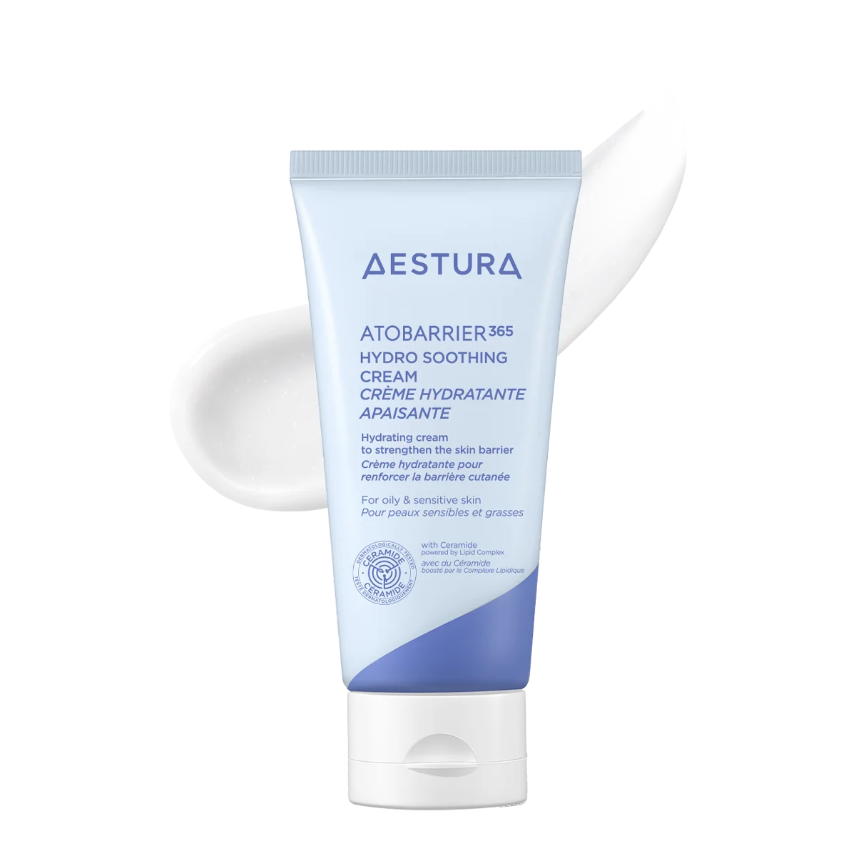 Aestura Atobarrier365 Hydro Soothing Cream tube — Korean light moisturizer