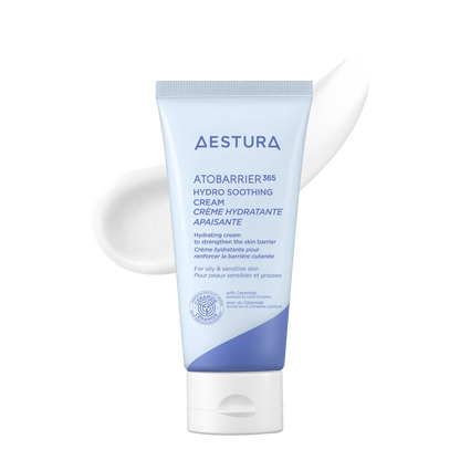 Aestura Atobarrier365 Hydro Soothing Cream tube — Korean light moisturizer