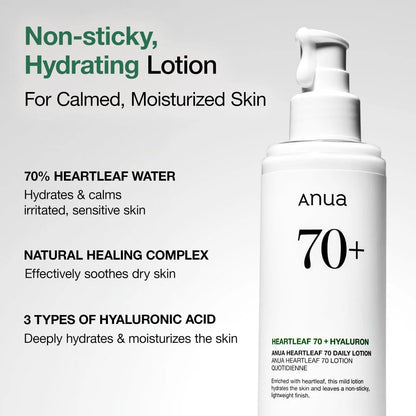 Anua Heartleaf 70 Lotion benefits