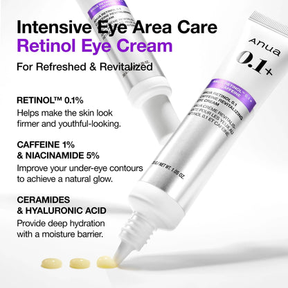 Anua Retinol Caffeine Eye Cream benefits