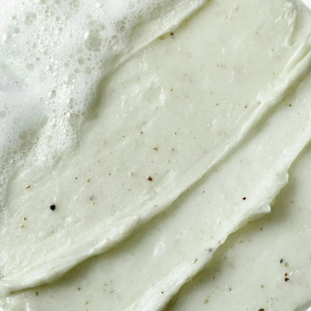 Beplain Mung Bean Cleansing Foam side view with mung bean extract ingredients