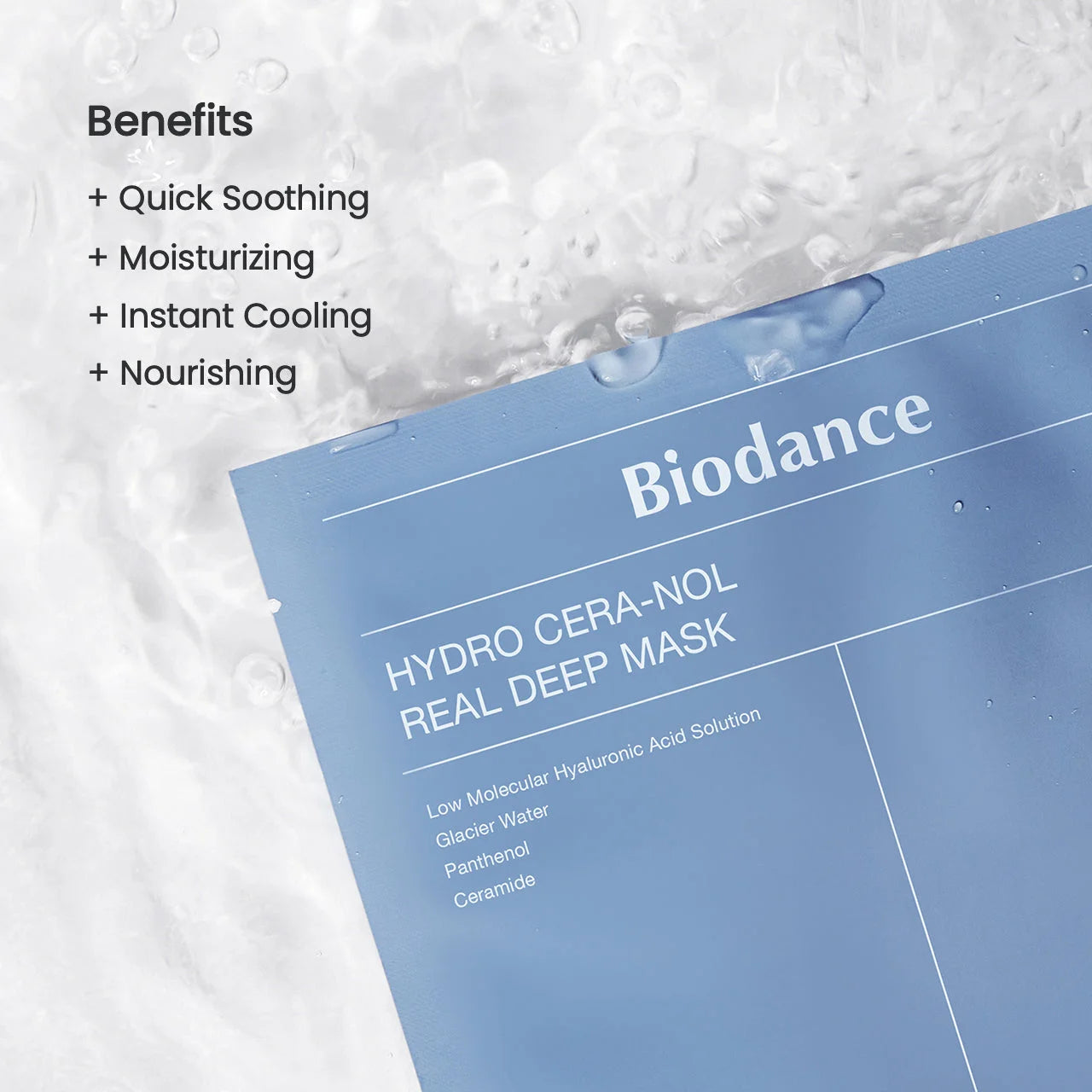 Biodance Hydro Cera-nol Mask application