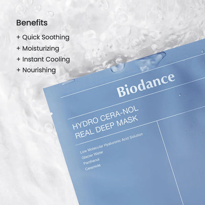 Biodance Hydro Cera-nol Mask application