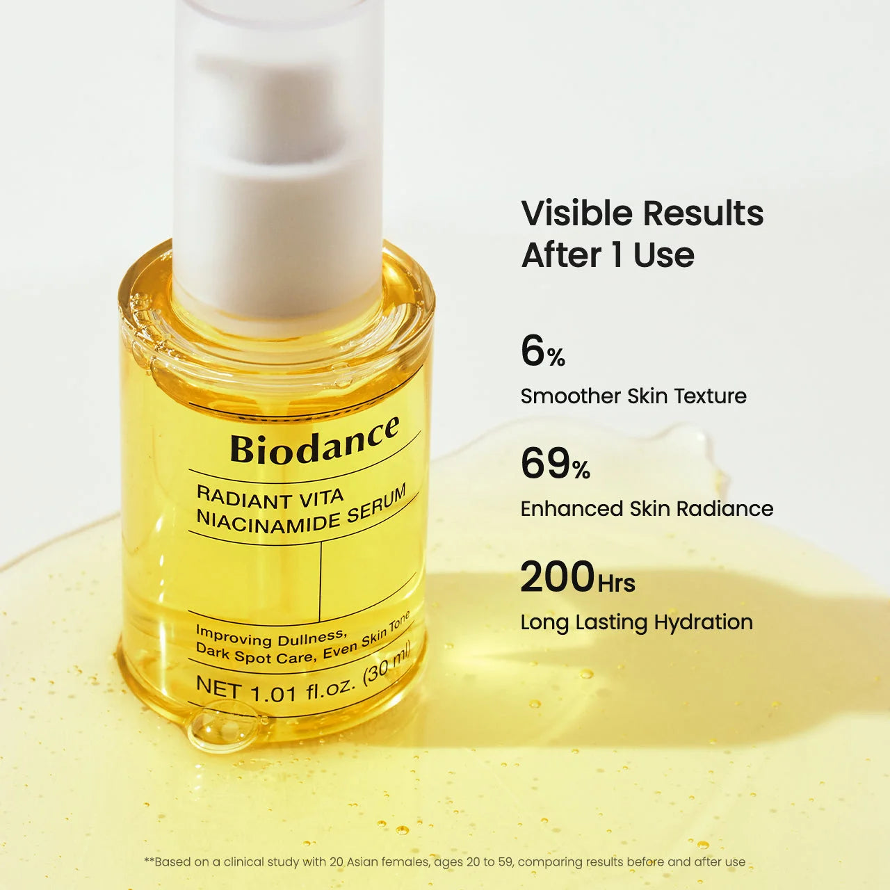 Biodance Vita Serum application