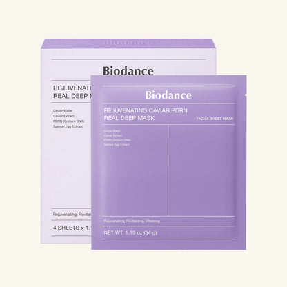 Biodance Rejuvenating Caviar PDRN Real Deep Mask packaging