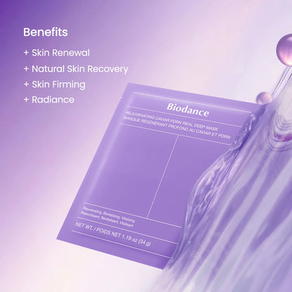 Biodance Caviar PDRN Mask application