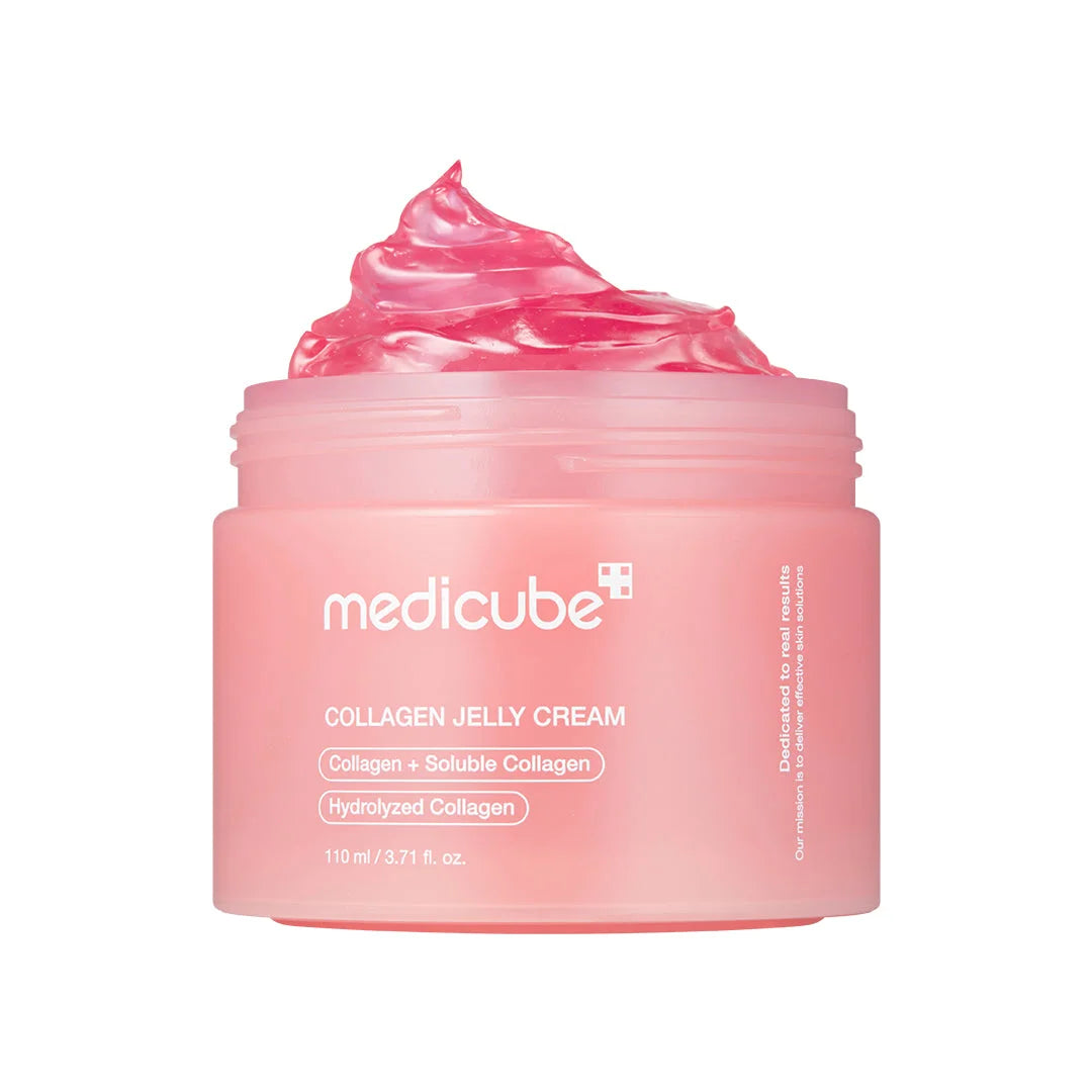 Medicube Collagen Niacinamide Jelly Cream jar — Korean glass skin cream