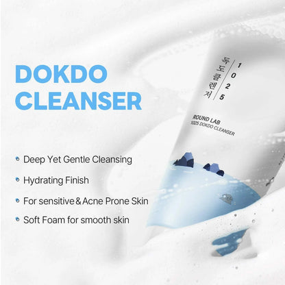 Round Lab Dokdo Cleanser foam texture