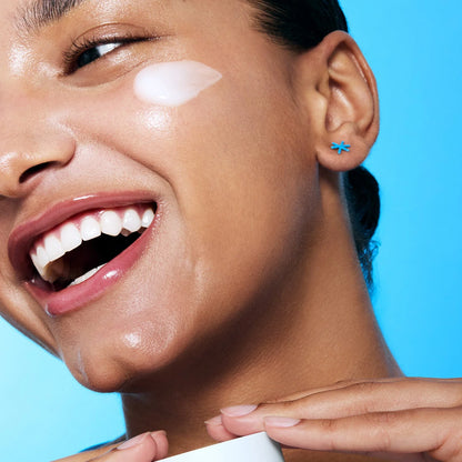 Torriden DIVE-IN Soothing Cream applied on hand showing gel texture